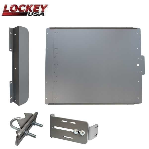 ED40S Edge Panic Shield Value Kit In Silver - Panic Shield, EDSB Strike Bracket, Latch Protector, Ja
